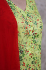 Three piece lawn suit