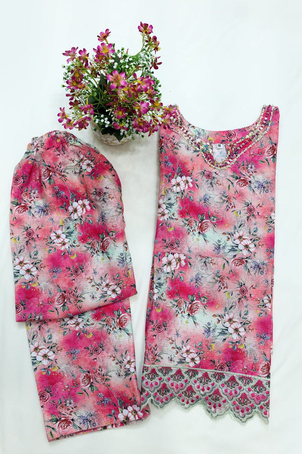 Elegant Floral Two-Piece