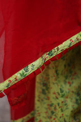 Three piece lawn suit