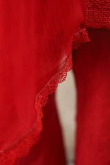 Red Three-Piece Suit