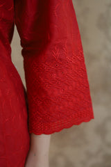Red Three-Piece Suit