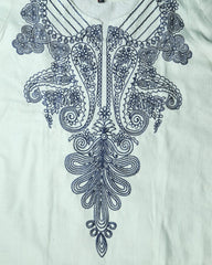 Two piece khaddar with embroided farshi shalwar